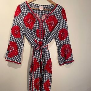 NIMO Red white no blue beach picnic dress .